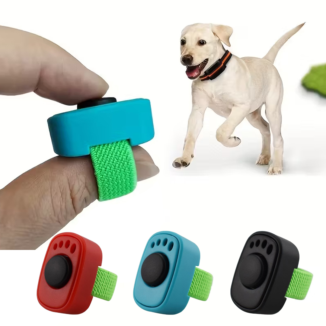 Training Clicker Dog - プロ仕様ミニフィンガーリングドッグトレーニングクリッカー軽量インタラクティブサウンドペットトレーナーバッテリー不要
