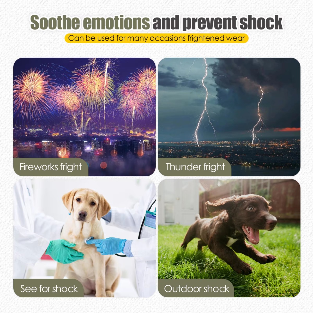 犬用不安解消ベスト＆コート - ペットを落ち着かせる、雷や花 - Dog Anxiety Vest のレビューと価格