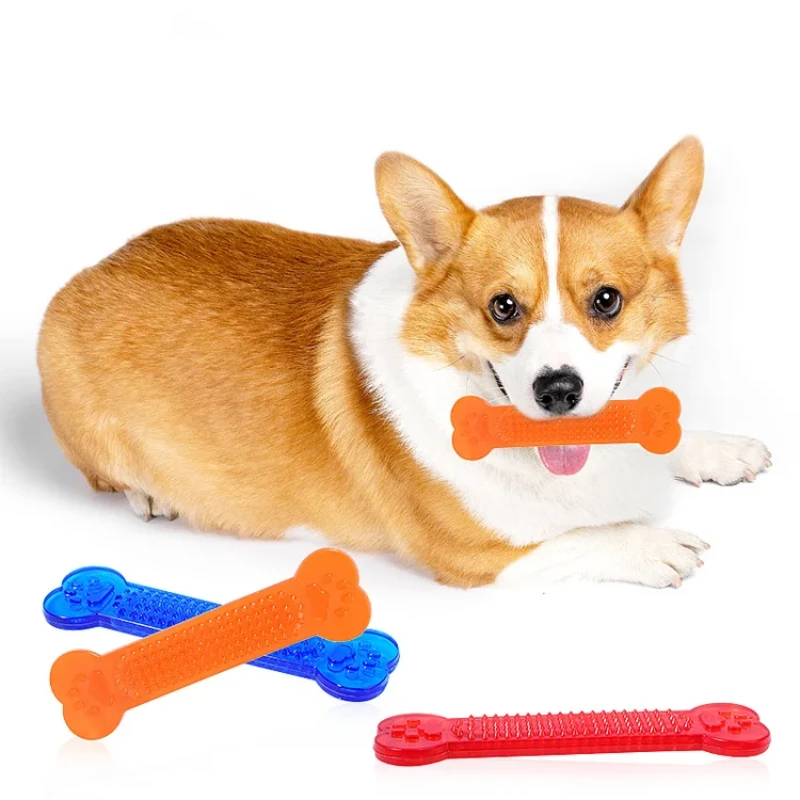超タフな犬の骨咀嚼おもちゃレインボー積極的な咀嚼子犬の歯のク - Training Clicker Dog のレビューと価格