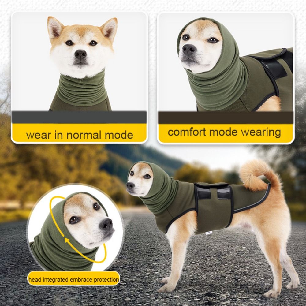 実用的な弾性犬不安症ベスト防風暖かい犬用カームジャケット調節 - Dog Anxiety Vest のレビューと価格