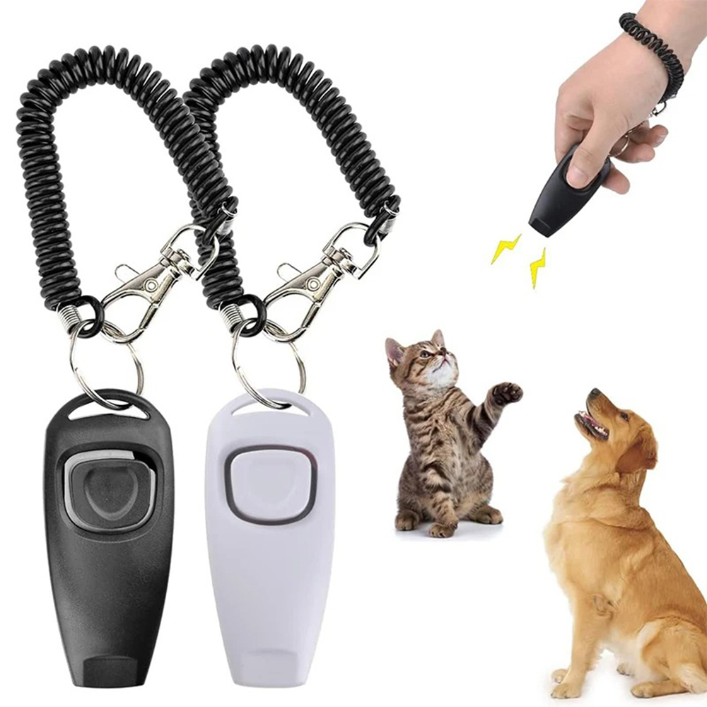 2in1ペットドッグクリッカー、犬用トレーニングホイッスル、 - Training Clicker Dog のレビューと価格