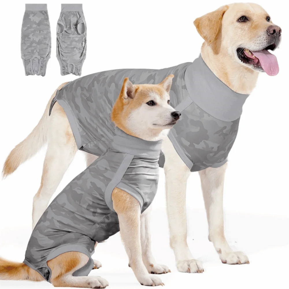 伸縮性のある犬用回復スーツ、柔らかく洗濯可能な犬用滅菌スーツ - Dog Anxiety Vest のレビューと価格