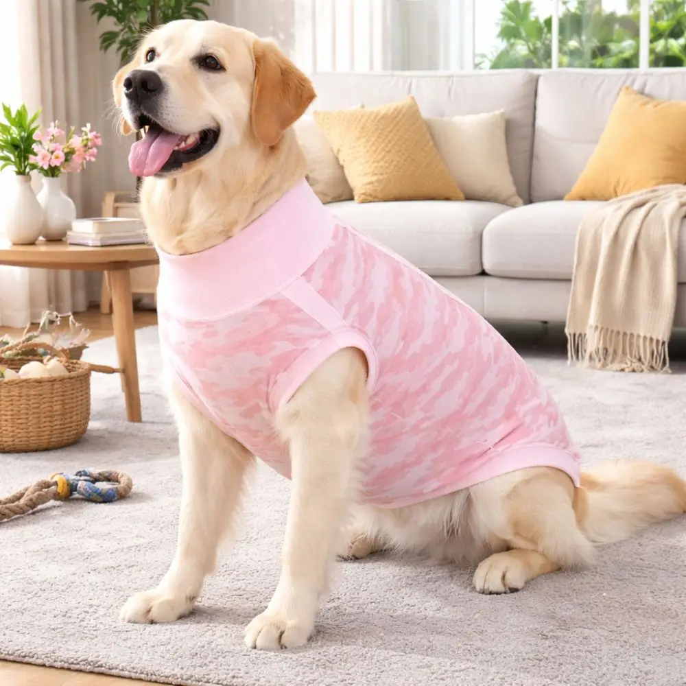 伸縮性のある犬用回復スーツ、柔らかく洗濯可能な犬用滅菌スーツ - Dog Anxiety Vest のレビューと価格