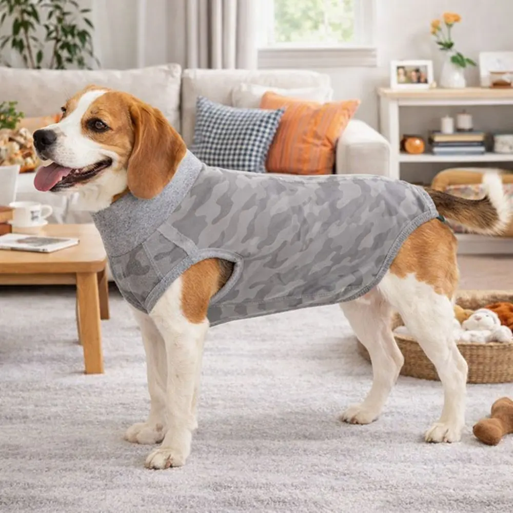 伸縮性のある犬用回復スーツ、柔らかく洗濯可能な犬用滅菌スーツ - Dog Anxiety Vest のレビューと価格