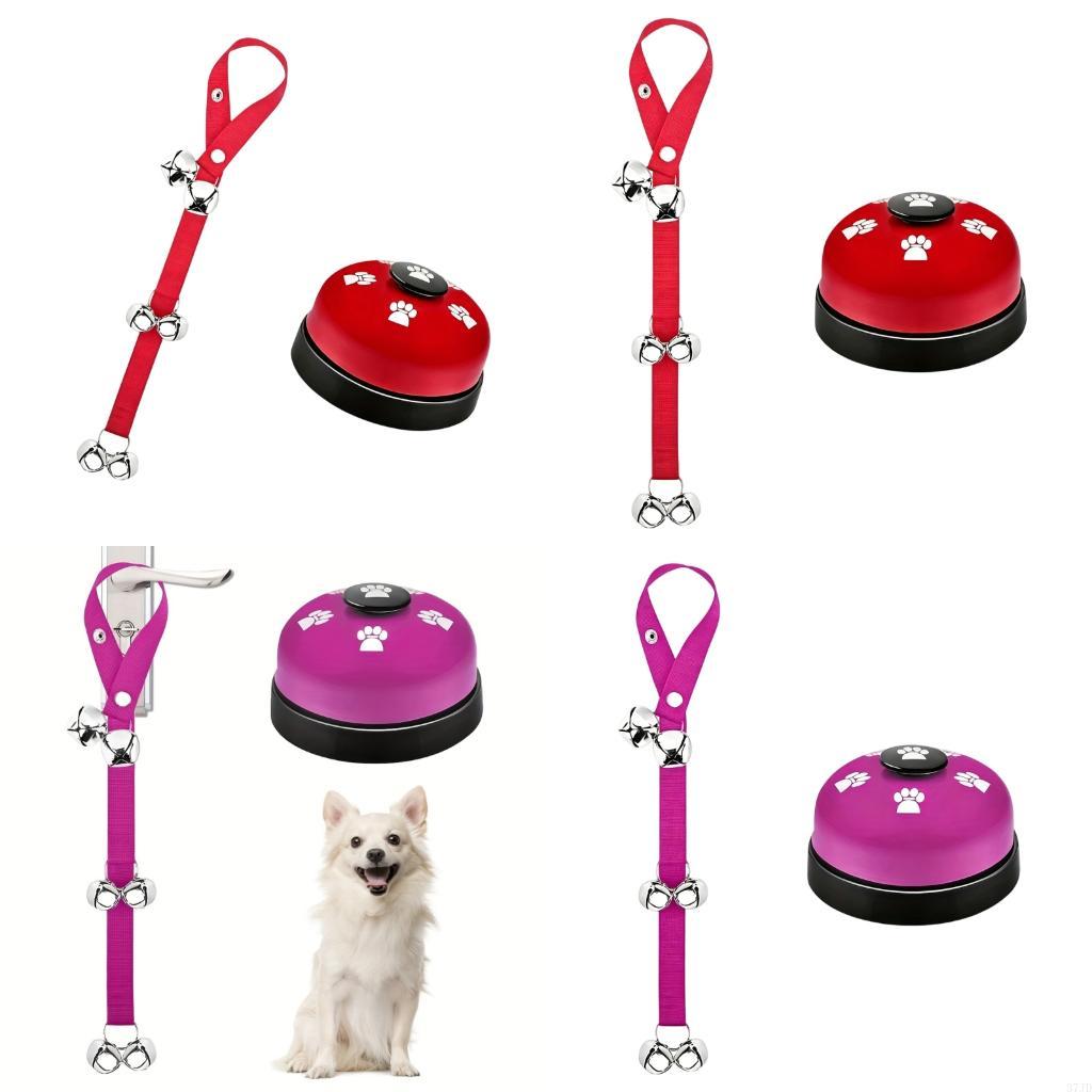 2 個ペットドアベルロープ金属鐘とトレーニングボタン犬のトレ - Training Clicker Dog のレビューと価格
