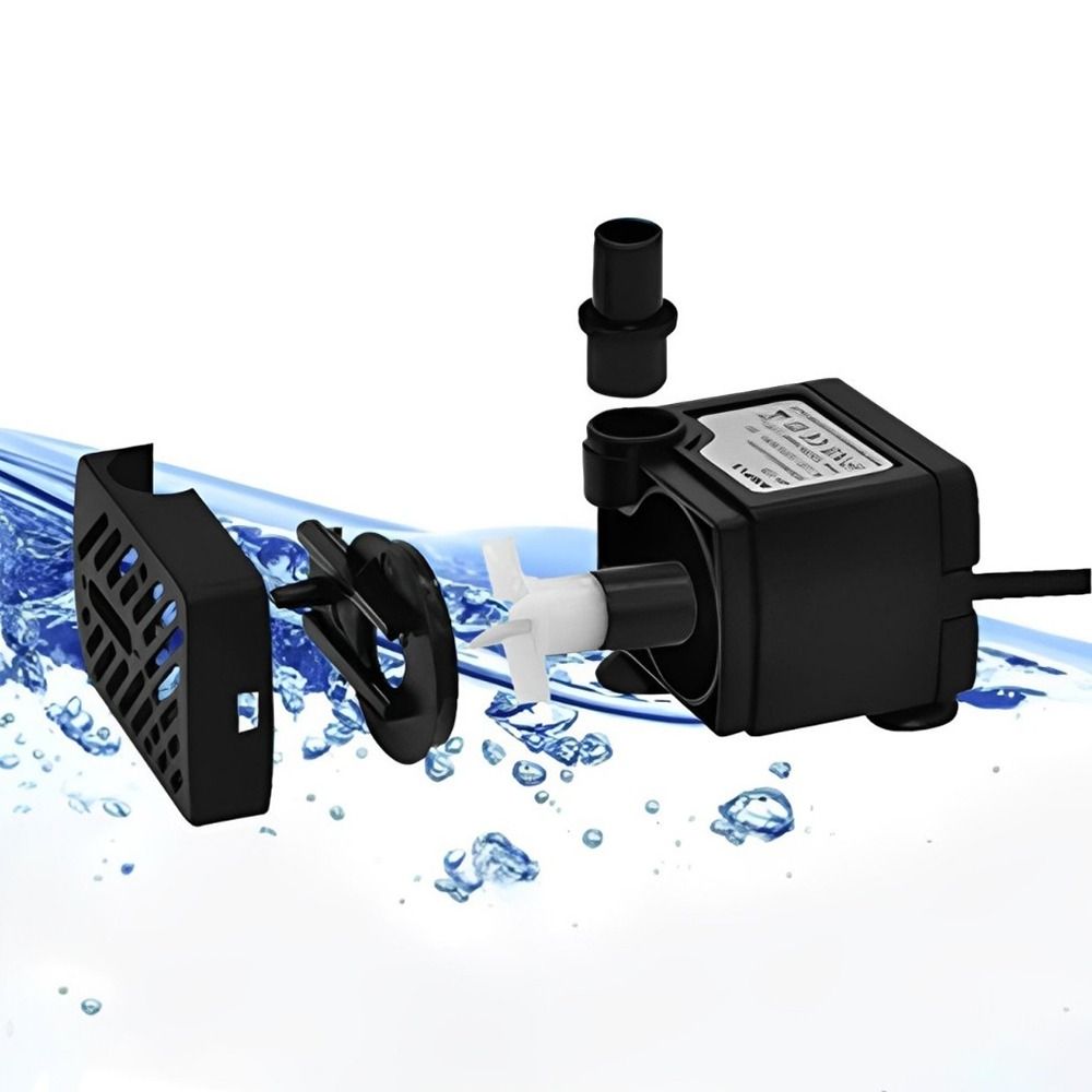 黒色水中ポンプ 超静音水槽フィルターポンプ ミニ 吸盤付き  - Fish Tank Filter Pump のレビューと価格