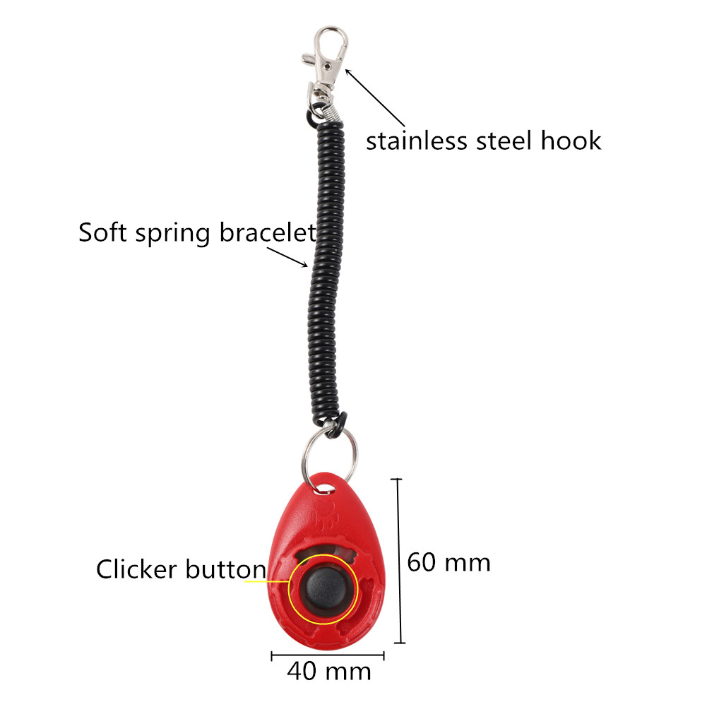 調節可能なリストストラップ犬のトレーニングクリッカープラスチ - Training Clicker Dog のレビューと価格