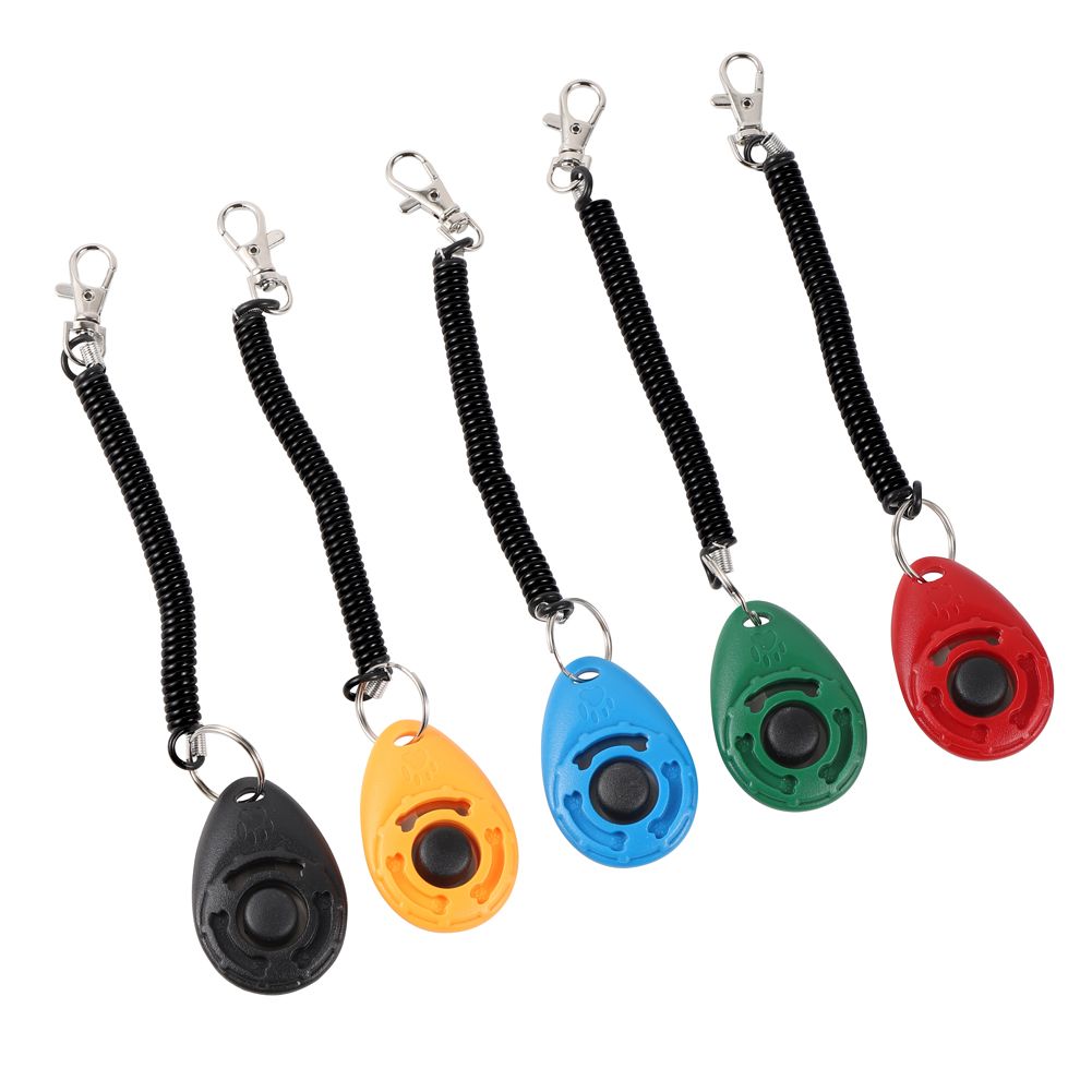 調節可能なリストストラップ犬のトレーニングクリッカープラスチ - Training Clicker Dog のレビューと価格