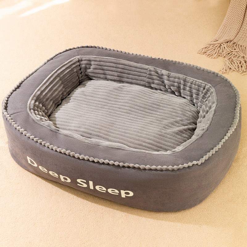 ペット用ベッドクッション、柔らかいソファ型犬用ベッド、取り外 - Calming Dog Bed のレビューと価格