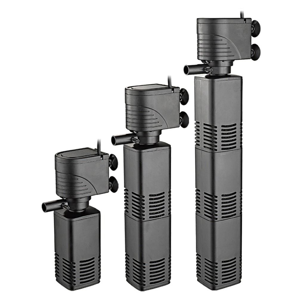 プラスチック製3in1水槽フィルター濾過装置4/6/12/2 - Fish Tank Filter Pump のレビューと価格