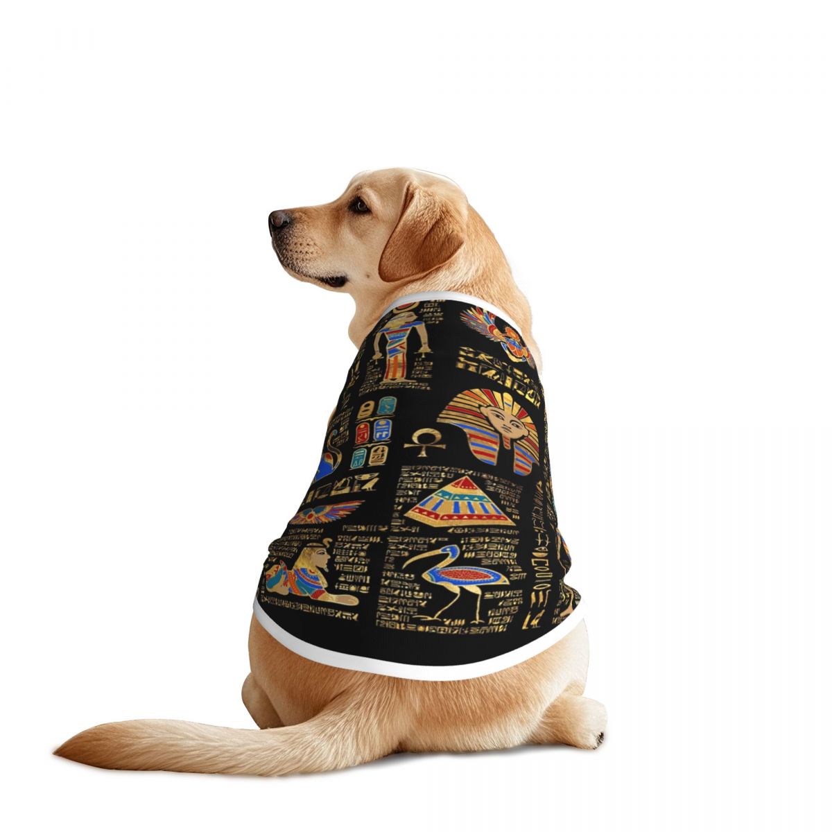 エジプト象形文字と神々ペットベストエジプト子犬ジャケット大型 - Pet Supplies Egypt のレビューと価格
