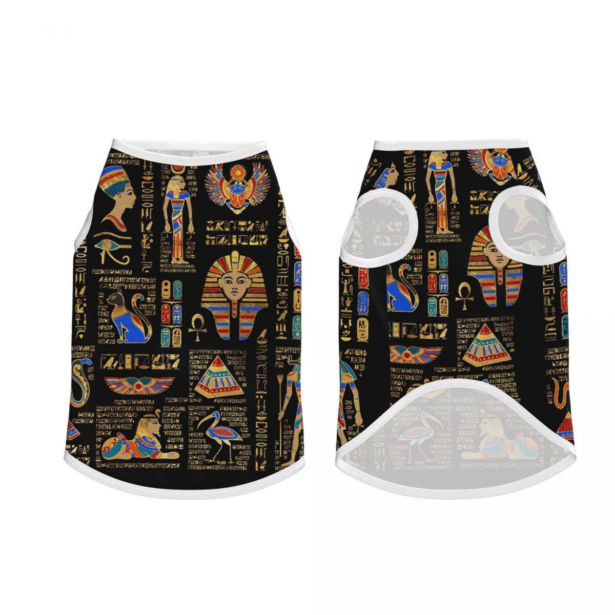 エジプト象形文字と神々ペットベストエジプト子犬ジャケット大型 - Pet Supplies Egypt のレビューと価格