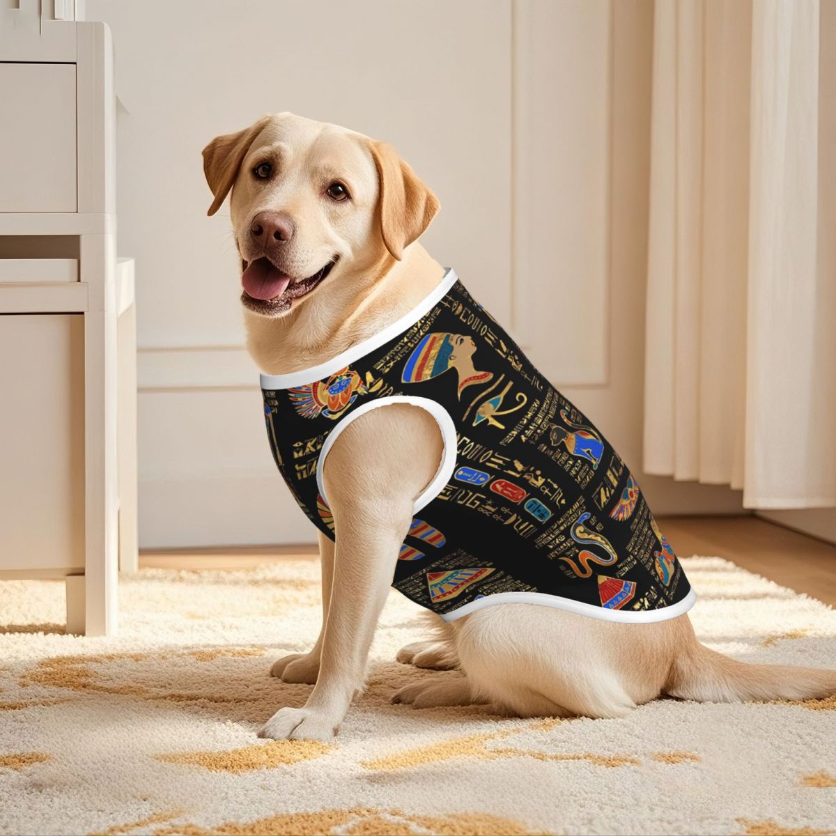 エジプト象形文字と神々ペットベストエジプト子犬ジャケット大型 - Pet Supplies Egypt のレビューと価格